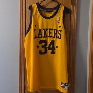 Nike Men's Los Angeles Lakers Shaq O'Neal #34 Jersey Size XL